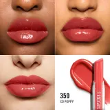 Помада Rimmel Stay Glossy блестящая, увлажняющая, 3,4 г, оттенок POPPY — фото 4