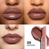Помада Rimmel Stay Glossy блестящая, увлажняющая, 3,4 г, оттенок CAPPUCCINO — фото 7