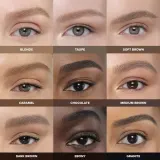Карандаш для бровей Anastasia Beverly Hills Archibrow Pencil со щёточкой, матовый, стойкий, 0,05 г, оттенок Ebony — фото 7