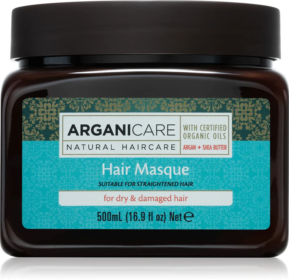 Маска для волос Arganicare Argan Oil Shea Butter Hair Masque интенсивно увлажняющая, для всех типов волос, 500 мл