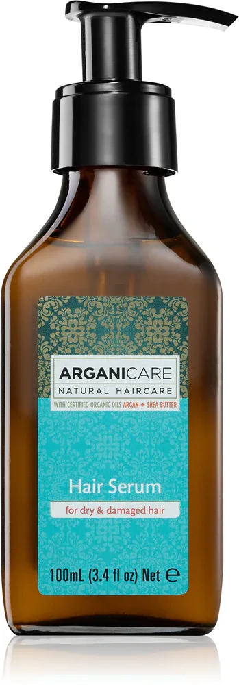 Сыворотка для волос Arganicare Argan Oil Shea Butter Hair Serum несмываемая, для всех типов волос, 100 мл