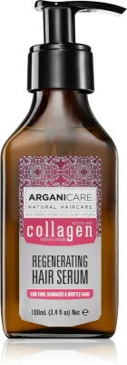 Сыворотка для волос Arganicare Collagen Regenerating Hair Serum несмываемая, с коллагеном, для тонких волос, 100 мл