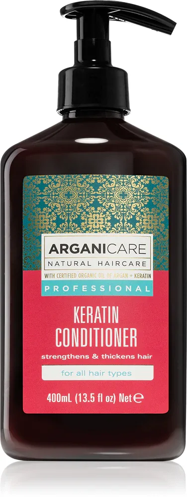 Кондиционер для волос Arganicare Keratin Conditioner для повреждённых и окрашенных волос, с кератином, 400 мл