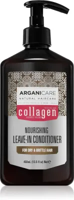 Кондиционер для волос Arganicare Collagen Nourishing Leave-In Conditioner несмываемый, с коллагеном, для тонких волос, 400 мл