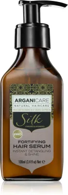 Сыворотка для волос Arganicare Silk Protein Fortifying Hair Serum несмываемая, с протеинами шёлка, для всех типов волос, 100 мл