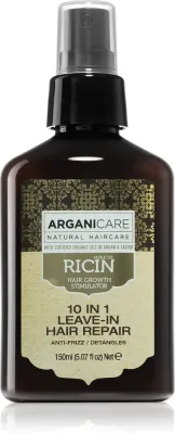 Сыворотка для волос Arganicare Ricin 10 In 1 Leave-In Hair Repair несмываемая, с касторовым маслом, для всех типов волос, 150 мл
