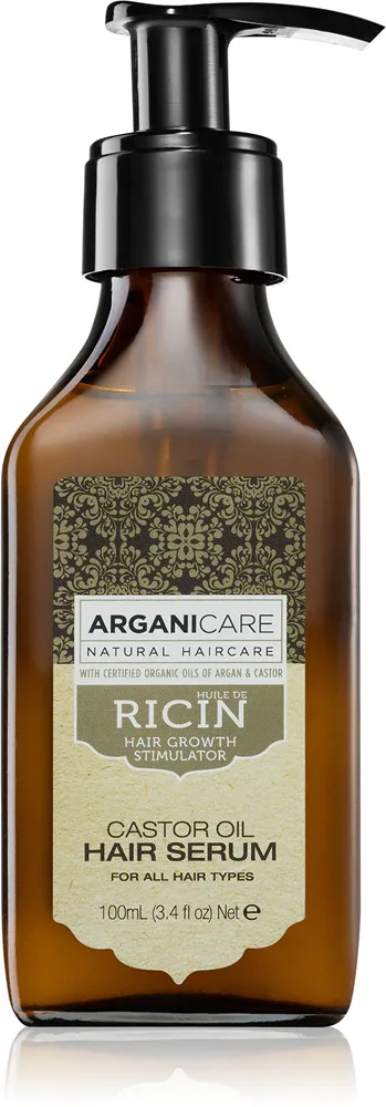 Сыворотка для волос Arganicare Ricin Castor Oil Hair Serum несмываемая, с касторовым маслом, для всех типов волос, 100 мл