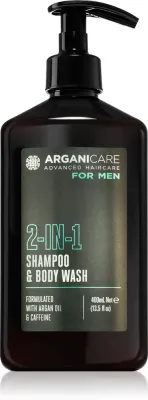 Гель для душа Arganicare For Men 2-In-1 Shampoo Body Wash шампунь 2 в 1, для мужчин, 400 мл