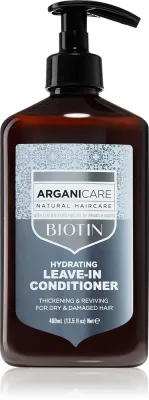 Кондиционер для волос Arganicare Biotin Leave-In Conditioner несмываемый, для натуральных и окрашенных волос, 400 мл