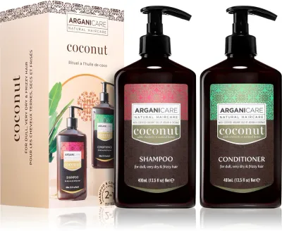 Набор для ухода за волосами Arganicare Coconut Set шампунь и кондиционер, с кокосовым маслом, для сухих волос vlasů, 1 шт