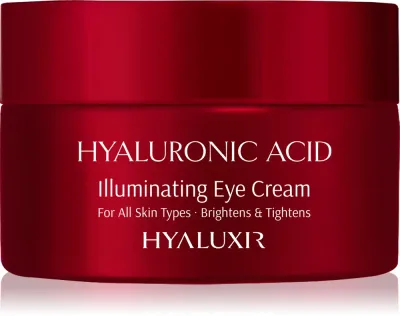 Крем для кожи вокруг глаз Arganicare Hyaluxir Illuminating Eye Cream с гиалуроновой кислотой и кофеином, для всех типов кожи, 30 мл