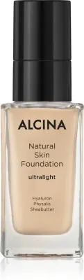 Тональная сыворотка Alcina Natural Skin Foundation с высокой концентрацией пигментов, увлажняющая, 35 мл