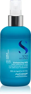 Молочко для волос Alfaparf Milano Semi Di Lino Curls Enhancing Milk несмываемое, для кудрявых и волнистых волос, 200 мл