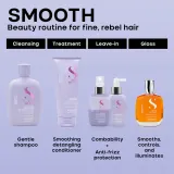 Двухфазный спрей для волос Alfaparf Milano Semi di Lino Smooth Biphasic Smoothing Mist несмываемый, разглаживающий, 125 мл — фото 5