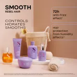 Двухфазный спрей для волос Alfaparf Milano Semi di Lino Smooth Biphasic Smoothing Mist несмываемый, разглаживающий, 125 мл — фото 6