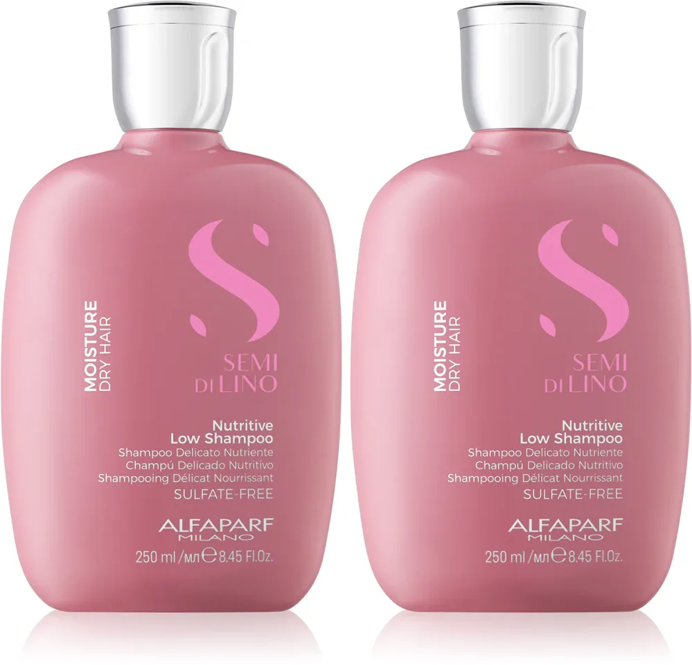 Набор шампуней Alfaparf Milano Semi di Lino Moisture Duo Kit для сухих волос, увлажняющий, 2 предмета, 2 шт