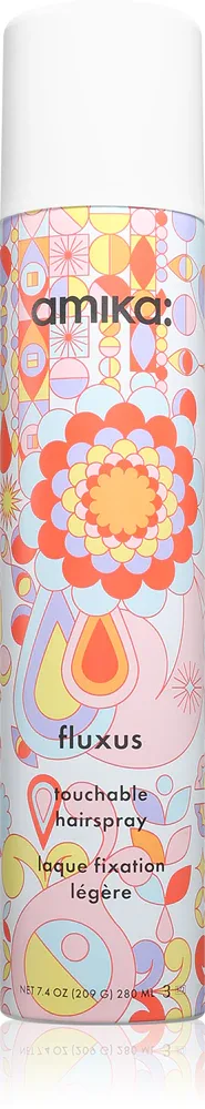 Лак для волос amika Fluxus Touchable Hairspray средней фиксации, с витамином E, 280 мл