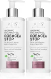 Набор для лица Apis Natural Cosmetics Rosacea-Stop гель для умывания успокаивающий, 2 упаковки по 300 мл — фото 1