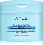 Диски для лица Anua 8 Hyaluronic Acid Catechin Calming Pad успокаивающие, с зелёным чаем и кофеином, 110 шт — фото 1