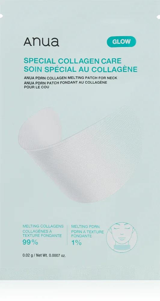 Патчи для шеи Anua PDRN Collagen Melting Patch For Neck с коллагеном, разглаживающие, 4 шт