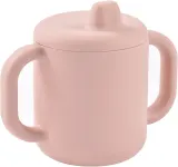 Чашка-поильник детская Beaba Silicone Learning Cup силиконовая, с ручками, розовая, 170 мл Pink — фото 1