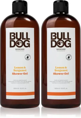 Набор косметики Bulldog Lemon Bergamot мужской, гель для душа 2 шт. по 500 мл