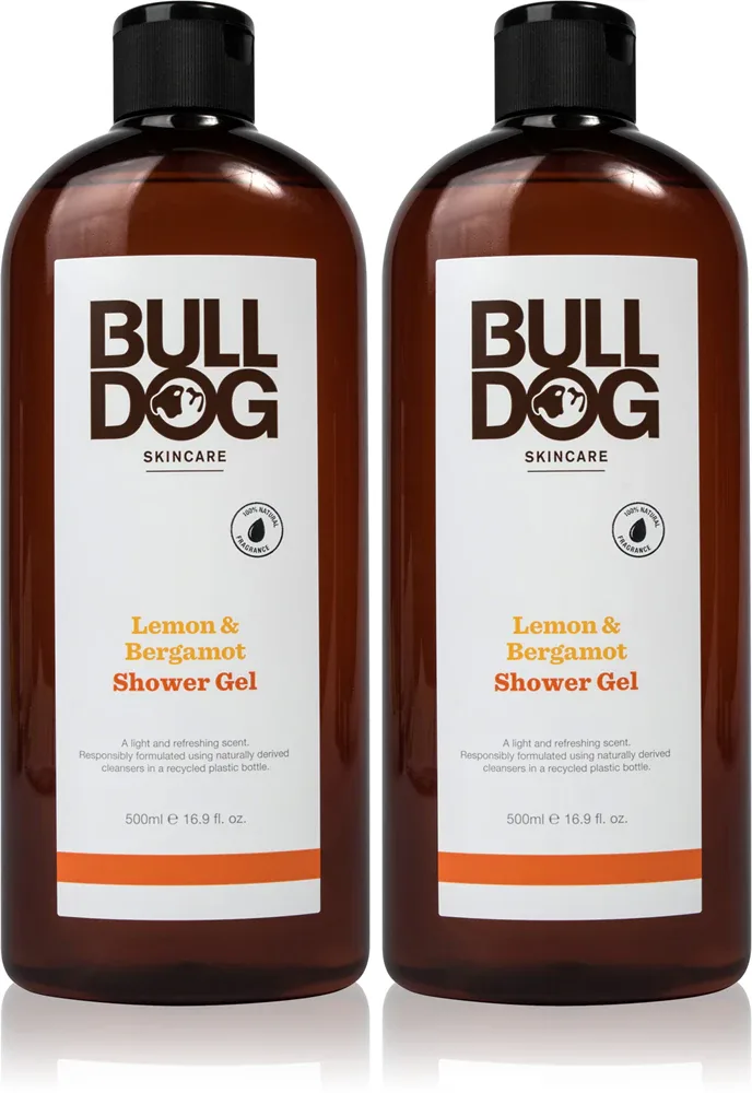 Набор косметики Bulldog Lemon Bergamot мужской, гель для душа 2 шт. по 500 мл