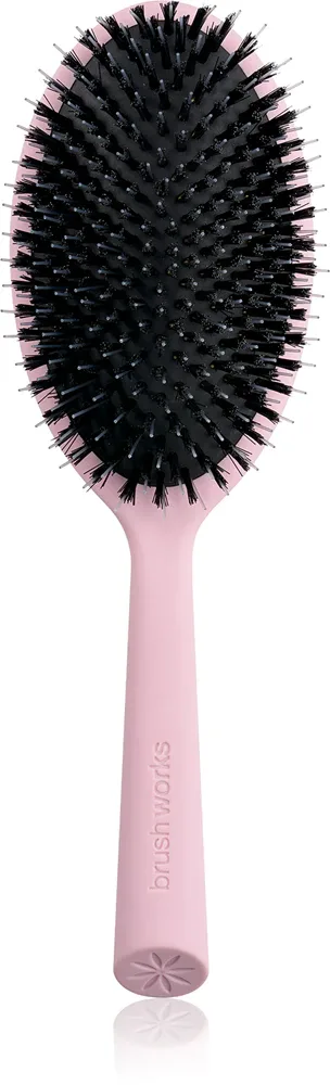 Щётка для волос Brushworks Smoothing Mixed Bristle Brush плоская, разглаживающая, с нейлоновой щетиной, 1 шт