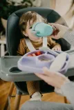 BBLÜV Sët - Набор детской посуды BBLUV Set силиконовый, подарочный, фиолетовый, 3 шт, 3 шт — фото 4