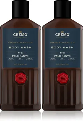 Набор гелей для душа Cremo Reserve Collection Palo Santo мужской, 2 штуки по 473 мл