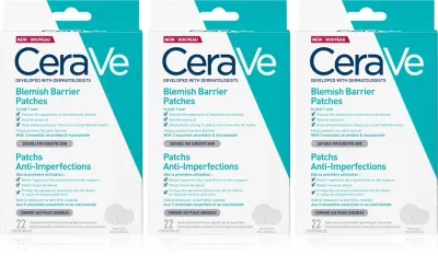 Набор патчей для лица CeraVe Blemish Control Barrier Patches для проблемной кожи, 3 упаковки по 22 шт