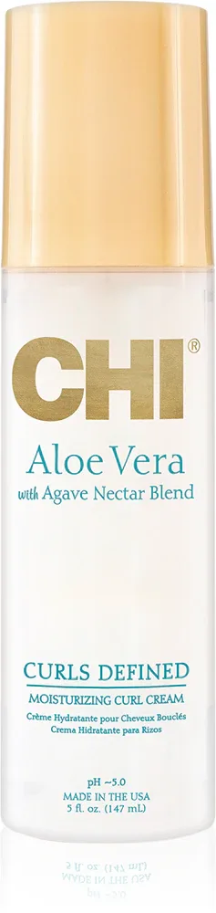 Крем для волос CHI Aloe Vera Moisturizing Curl Cream увлажняющий, для кудрей и волн, 147 мл
