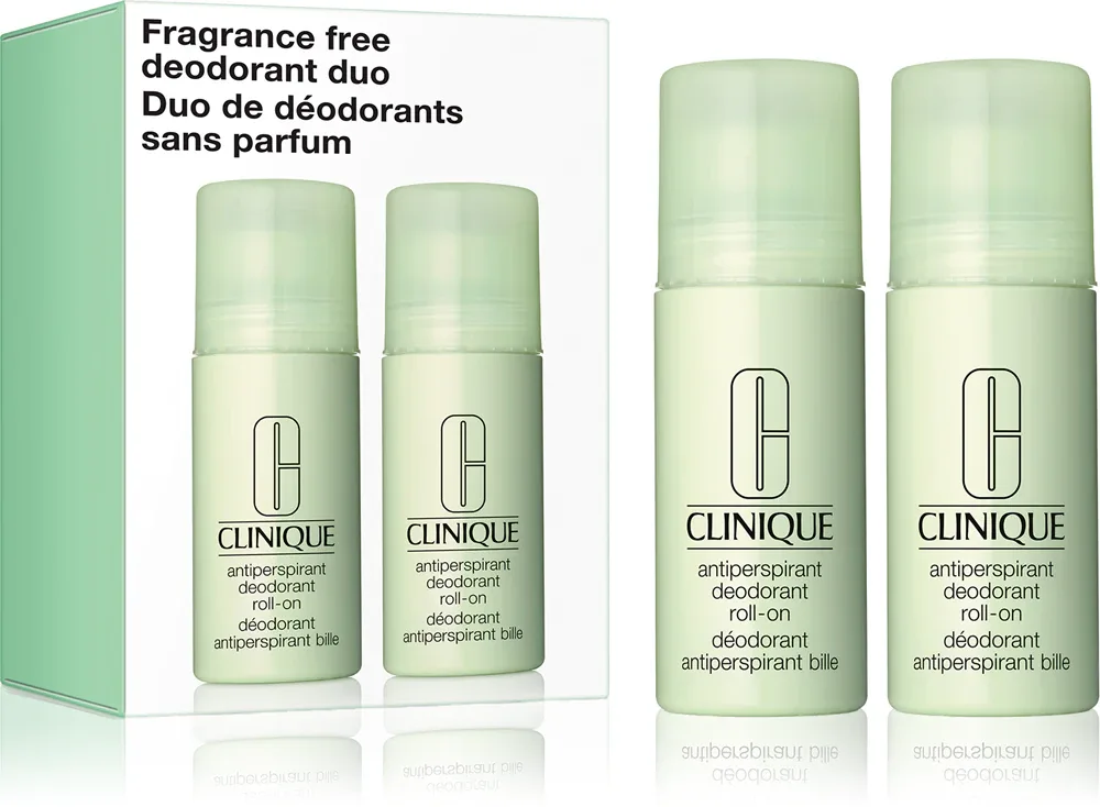 Дезодорант роликовый Clinique Fragrance Free Deodorant Duo, набор из двух средств, 2 × 75 мл
