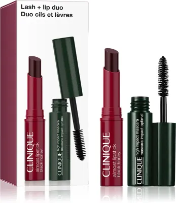 Набор косметики для макияжа Clinique Lash + Lip Duo, для глаз и губ, подарочный
