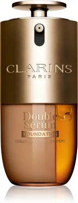 Тональное средство для лица Clarins Double Serum Foundation с регулируемым покрытием, сатиновый финиш, 30 мл