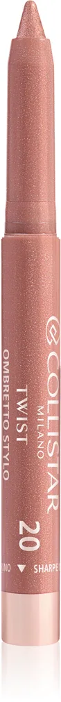 Тени для век Collistar Twist Stylo в карандаше, кремовые, водостойкие, 1,4 г, оттенок 20 - Pink Affair