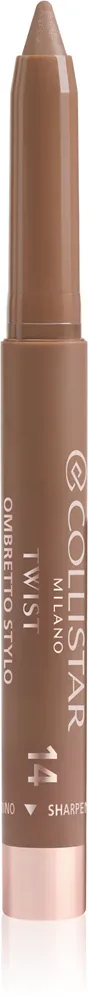 Тени для век Collistar Twist Stylo в карандаше, кремовые, водостойкие, 1,4 г, оттенок 14 - Sottovoce
