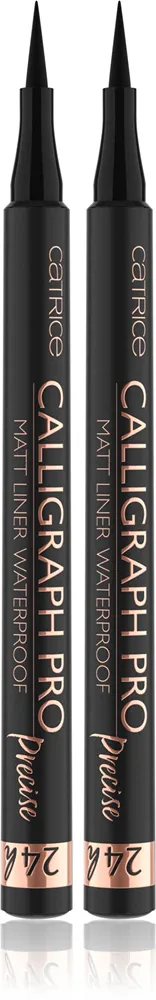 Набор подводок для глаз Catrice Calligraph Pro Precise 24h Matt в фломастере, водостойких, 2 x 1,20 мл
