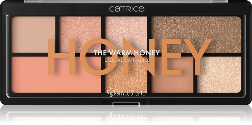 Палетка теней для век Catrice The Warm Honey матовые и с блёстками, 9 г