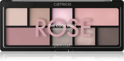 Палетка теней для век Catrice The Cool Rose матовые и с блёстками, 9 г