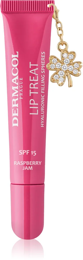 Блеск для губ Dermacol Lip Treat увлажняющий, с гиалуроновой кислотой, 10 мл, оттенок 16 Raspberry Jam