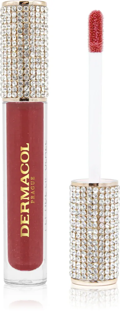Блеск для губ Dermacol Diamond Edition Peptide Lip Glaze с пептидами, с высоким блеском, 2,5 мл, оттенок 05 Hot Affair