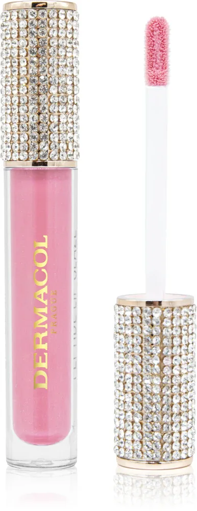 Блеск для губ Dermacol Diamond Edition Peptide Lip Glaze с пептидами, с высоким блеском, 2,5 мл, оттенок 04 Rose Amber
