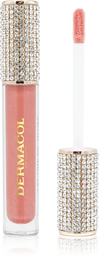 Блеск для губ Dermacol Diamond Edition Peptide Lip Glaze с пептидами, с высоким блеском, 2,5 мл, оттенок 03 Honey Blush