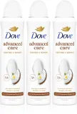 Набор антиперспирантов Dove Advanced Care Coconut Jasmine Flower Scent спрей, длительная защита, 3 × 150 мл — фото 1