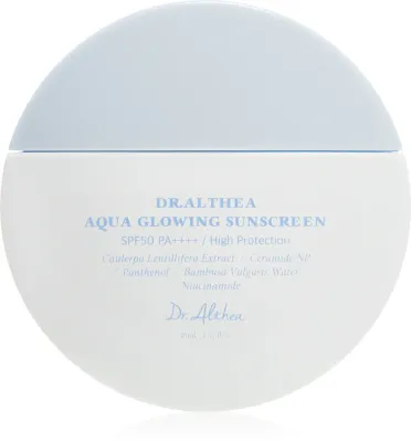 Крем солнцезащитный для лица Dr. Althea Aqua Glowing Sunscreen, для любого типа кожи, 45 мл SPF 50+