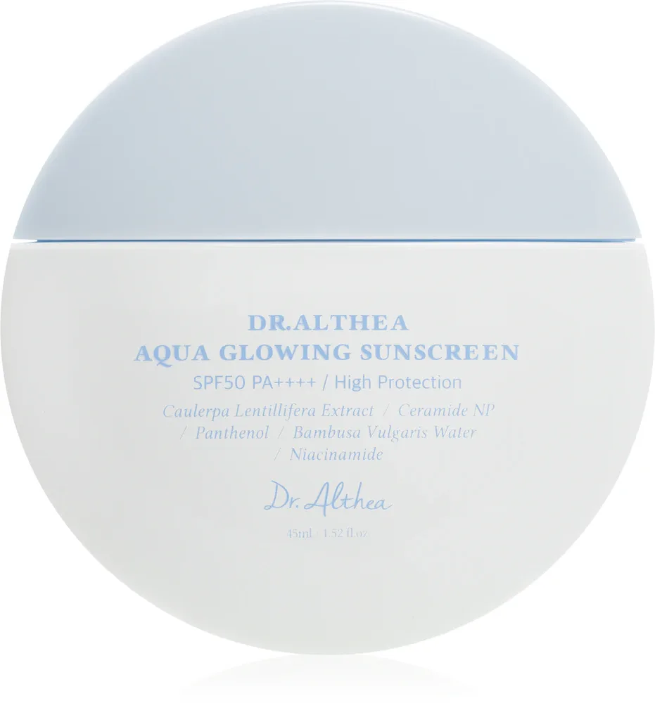Крем солнцезащитный для лица Dr. Althea Aqua Glowing Sunscreen, для любого типа кожи, 45 мл SPF 50+