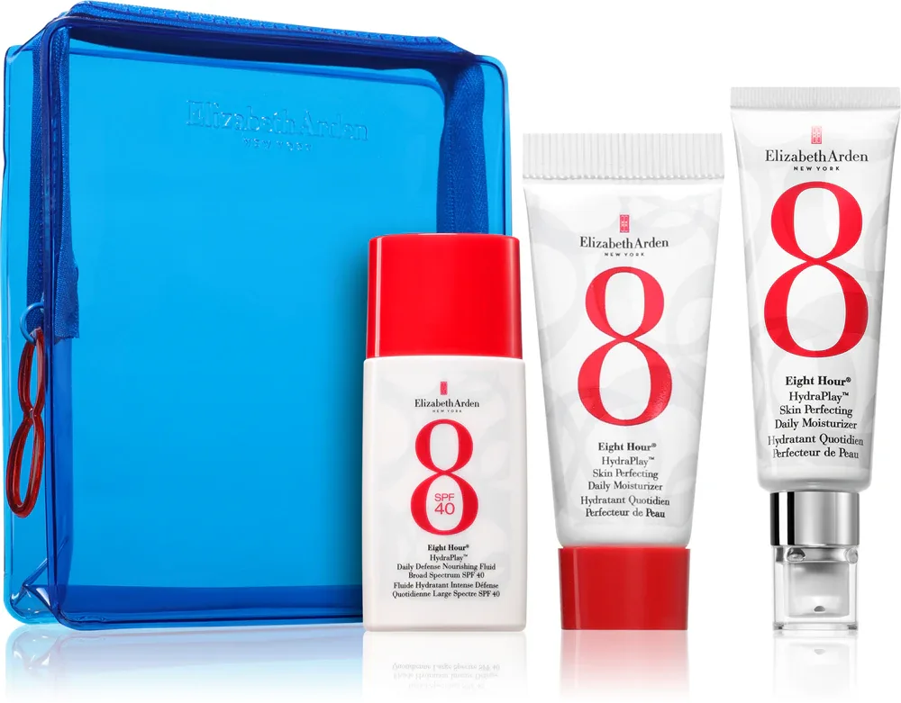 Набор для ухода за лицом Elizabeth Arden Eight Hour Hydraplay PROTECT AND SOOTHE подарочный, для обезвоженной кожи