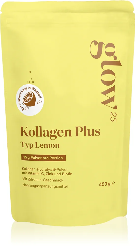 Коллаген в порошке Glow25 Collagen Plus Typ Lemon со вкусом лимона, 450 г smak Lemon