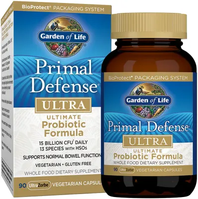 Пробиотики Garden of Life Primal Defense ULTRA Probiotic Formula 13 штаммов бактерий, 90 шт